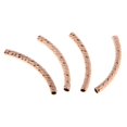 thumbnail image 1 of GUOOL 4pcs Sterling Semi-Round Setting Half Circle Bead Jewelry Setting Jewelry Rose Gold 3x30mm, 1 of 9