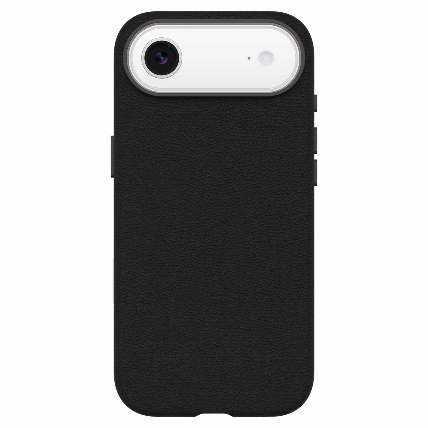 OtterBox Symmetry Cactus Leather MagSafe Case w/Camera Control Noir Ash (Black) for iPhone 17 Pro