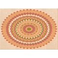 thumbnail image 1 of Ahgly Company Machine Washable Indoor Rectangle Transitional Pumpkin Orange Area Rugs, 4' x 6', 1 of 7