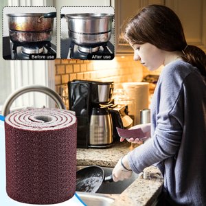 Amzcrzy Kitchen Supplies, Kitchen Utensils & Gadgets, Carborundum Sponge Emery Sponges For Quickly Cleans Cleaning Sponge Kitchen Cleaning Tool 100x9x0.5CM Cleaning Sponge