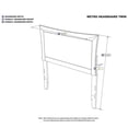 thumbnail image 3 of Leo & Lacey Twin Panel Headboard in White, 3 of 3