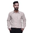 thumbnail image 1 of BESTMAN Long Sleeve Formal Shirt For Men Printed Button Down Cotton Men Shirts, 1 of 5