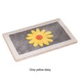 thumbnail image 3 of Becaristey Bath Rug Non Slip And Strong Absorbent Wear Resistant And Durable Daisy Pattern Gray Yellow Daisy, 3 of 6