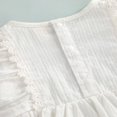 thumbnail image 3 of Newborn Summer Jacquard Jumpsuit  Baby Girls Flower Pattern  Neck Fly Sleeve Playsuit, 3 of 6