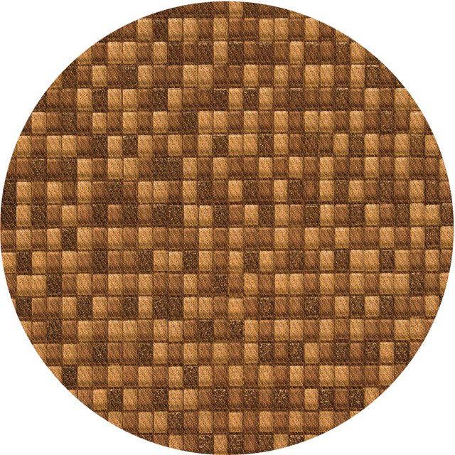 Ahgly Company Tapis d'Intérieur Ronds de Style Transitionnel Lavables à la Machine, Rouge Brun, 7 Pieds Rond