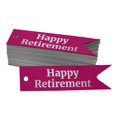 thumbnail image 1 of Inkdotpot Pack Of 50 Real Silver Foil Paper Tags Happy Retirement Favor Hang Tags, 1 of 6