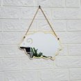 thumbnail image 2 of OUNONA Bathroom Mirror Wall Mirror Light Yellow Acrylic to Glass 1Set, 2 of 8