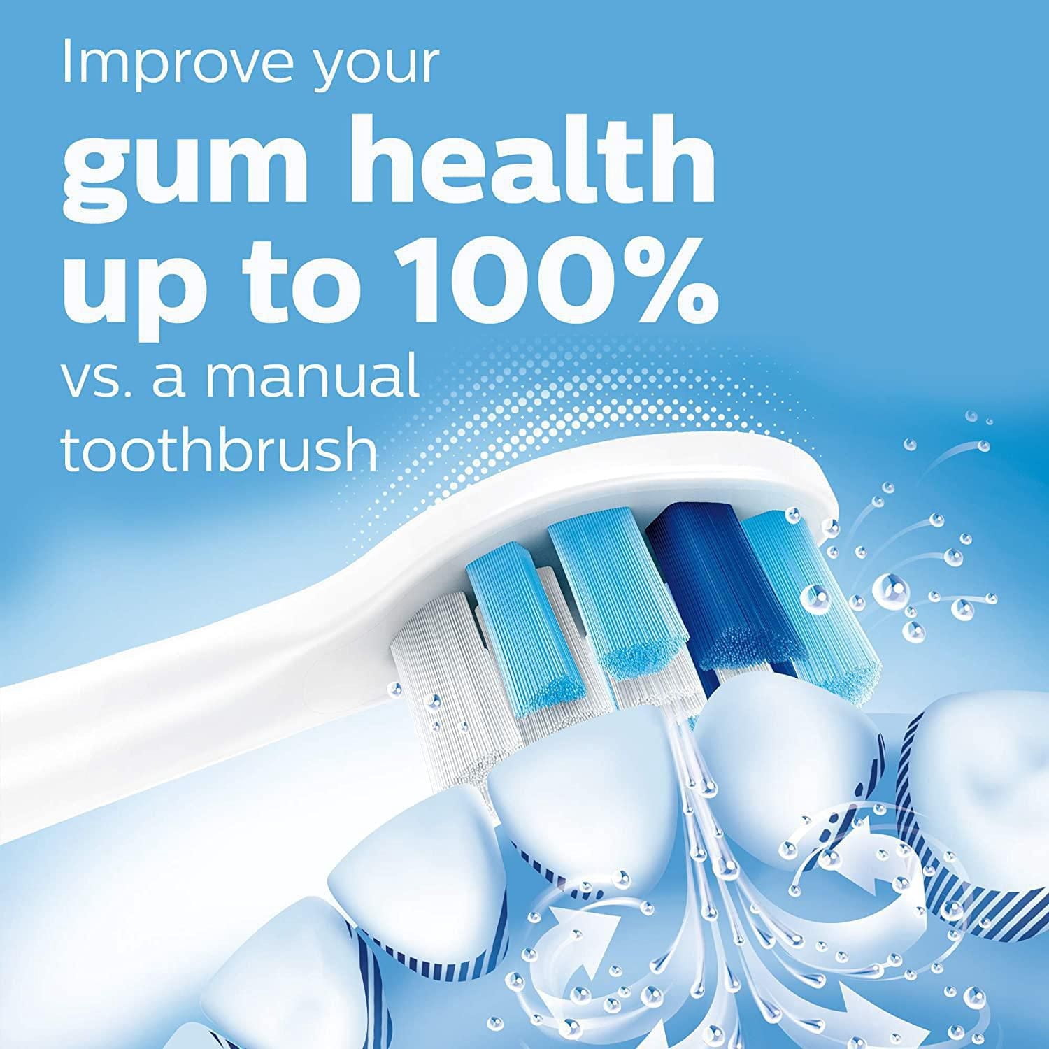 Philips Sonicare ProtectiveClean 4500 Brosse à Dents Électrique Rechargeable pour la Santé des Gencives, HX6827, Blanc