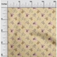 thumbnail image 2 of oneOone Viscose Chiffon Beige Fabric Ocean Turtles Sewing Material Print Fabric By The Yard 42 Inch Wide, 2 of 4