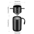 thumbnail image 3 of Tasse à Café Portative d'Extérieur pour Infusion Manuelle, Tasse Thermo en Acier Inoxydable, Ensemble de Gobelets à Café pour la Maison avec Filtre, 3 of 6