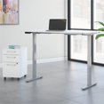 thumbnail image 2 of Move 60 Series 60W x 30D Adjustable Desk Set in White - Engineered Wood, 2 of 7