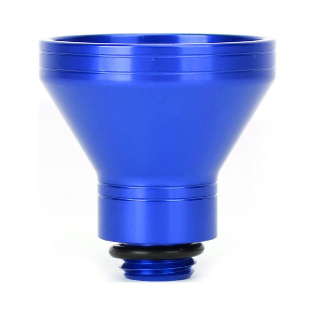 Blue Aluminum Oil Filler Funnel 20mm Universal Oil Catch Drain Motorcycle
