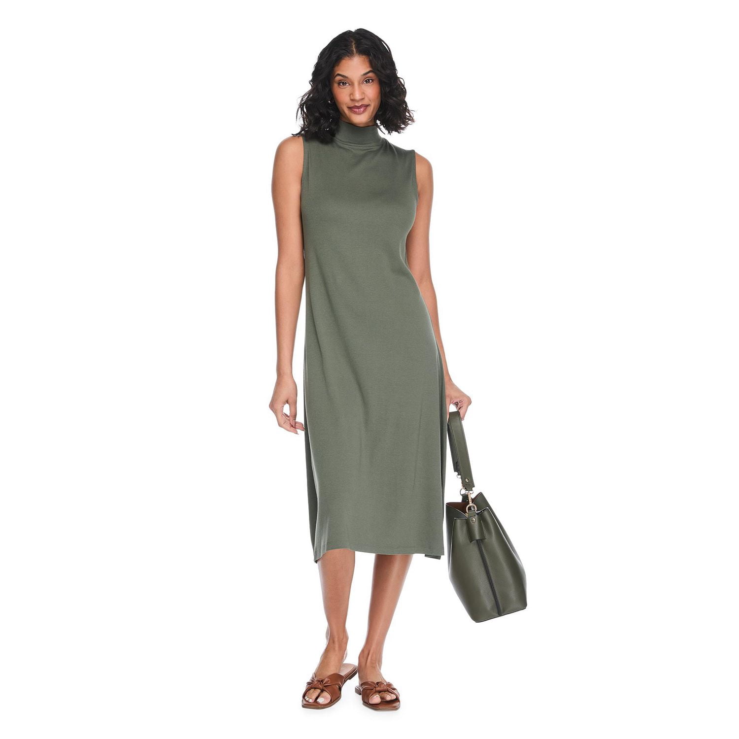 Robe débardeur coupe longue George pour femmes
