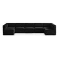 thumbnail image 1 of Meridian Furniture Quincy Black Velvet Modular Sectional, 1 of 27