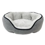 Pet Spaces 19in Oval Dog Bed, Cat Bed, Gray