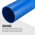 thumbnail image 4 of Uxcell Rigid Round Pipes High Impact for Water Pipe Crafts Cable Sleeve Blue 101.6mm x 110mm, 4 of 6