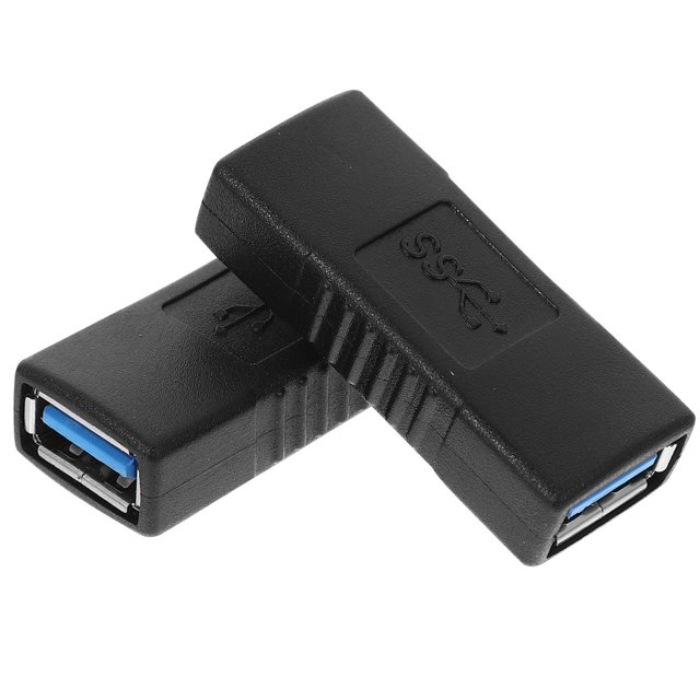 HLONK 2pcs Practical Usb To Usb Connector Usb To Usb Usb Female To Female Adapter