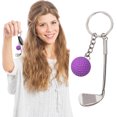 thumbnail image 2 of Simulation Golf Keychain Bag Pendant Sports Supplies Ball Keychain Household Pendant, 2 of 9