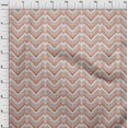 thumbnail image 4 of oneOone Cotton Jersey Orange Fabric Chevron Craft Projects Decor Fabric Printed By The Yard 58 Inch Wide, 4 of 4
