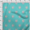 thumbnail image 3 of oneOone Cotton Poplin Turquoise Blue Fabric Abstract Block Sewing Craft Projects Fabric Prints By Yard 56 Inch Wide, 3 of 5