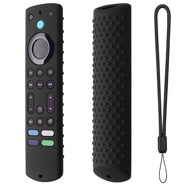 Yimiti Shockproof Silicone Remote Control Case For Fire Tv,Black