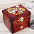 thumbnail image 1 of Dancing Ballerina Music Box Plastic Jewellery Box Girls Hand Crank Music Box Mechanism Gift, 1 of 5