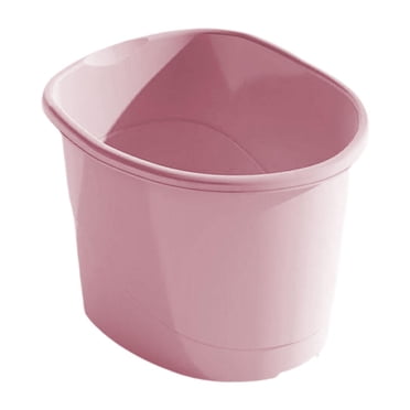 Siruishop Baby Shower Bucket Baby Bath Tub Non Slip Bottom Baby Tub Bucket Infant Bath Bucket for Boys and Girls Infants 0-4 Years Old Pink