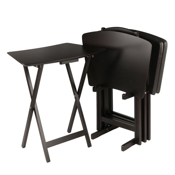 Winsome Anila 5-Pc Set Fan Shape Snack Table Coffee Finish