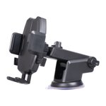 Support de téléphone cellulaire pour console centrale & Support de téléphone portable par pare-brise Mains de voiture Support de téléphones pour téléphone cellulaire intelligent Cradles d'automobile Universal
