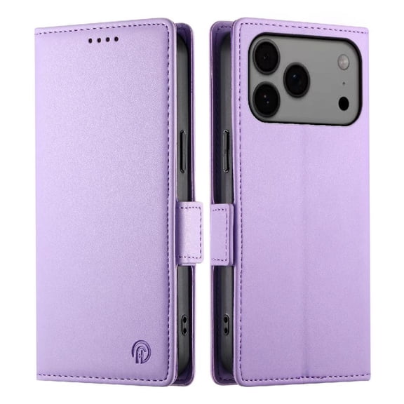 Étui Portefeuille Magnétique avec Porte-Cartes et Support pour iPhone 17 Pro Max Violet