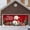 A, variant on WMQPNNS Made in Canada Large Garage Door Banner Outdoor for Holiday Season Festive Xmas Front Porch Welcome Sign with Santa Sleigh Reindeer Snowman Design Durable Material