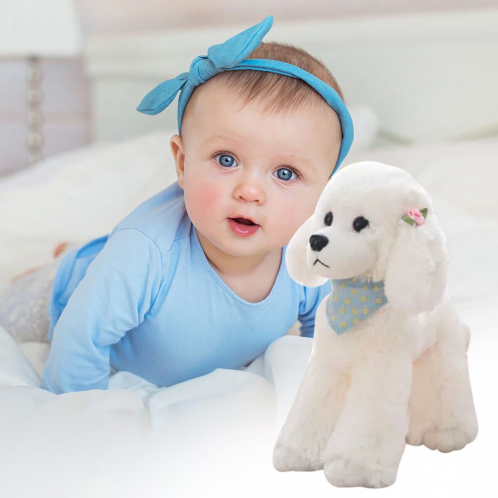 Follure Realistic  Dog Lucky  Handmade Realistic Figure Toy Dog Plush Stuffed Anim