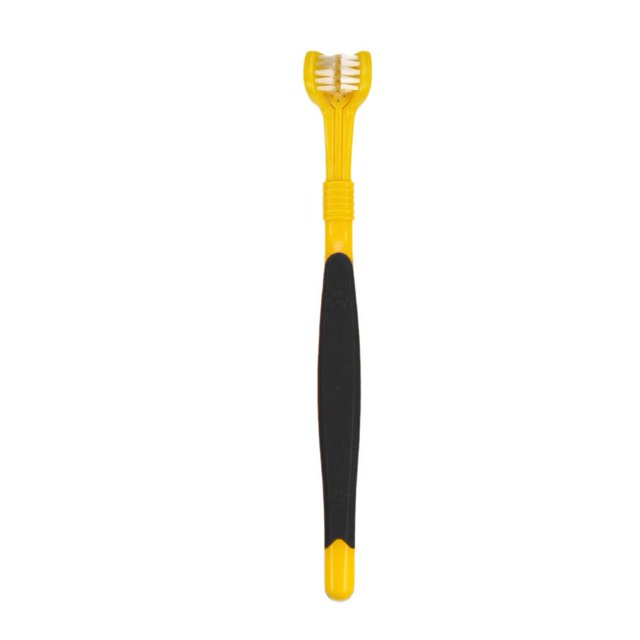 Pet Silicone Finger Toothbrush Dog Three-head Toothbrush. Q7S3
