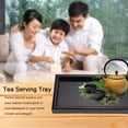 thumbnail image 3 of WALFRONT Rectangle Shape Solid Wood Tea Coffee Snack Food Meals Serving Tray Plate Restaurant Trays, Tea Serving Tray, Wood Tea Tray, 3 of 8