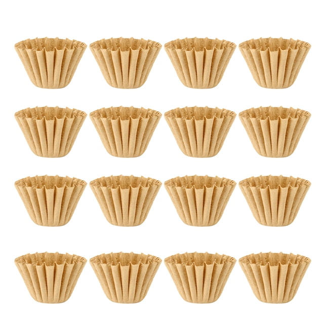 50PCS Coffee Filter Cake Shape Coffee Filtering Paper Hand Drip Filter Paper for Home Kitchen - 1-2 Cup
