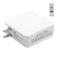 thumbnail image 3 of Power Adapter 100240V US Plug 63W TypeC Wall Charger PD QC3.0 Phone Laptop Lightweight ABS PC Adapter, 3 of 8
