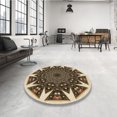 thumbnail image 4 of Ahgly Company Machine Washable Indoor Rectangle Transitional Bakers Brown Area Rugs, 6' x 9', 4 of 7