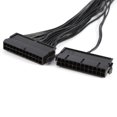 thumbnail image 4 of Dual PSU Power Supply 24 Pin Extension Cable, 24 Pin ATX Dual PSU Power Supply Splitter Adapter Cable For Mining 30cm 20 4pin., 4 of 8