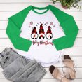 thumbnail image 4 of RKSTN Chandail pour Femmes de Noël à Col Rond, Chandail Imprimé du Père Noël, Manches Longues, Blouse Régulière à Empiècements, 4 of 5