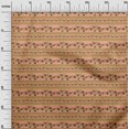thumbnail image 2 of oneOone Tissu Popeline de Coton Rayé/feuilles & Imprimé Floral BTY 56 Pouces de Large, 2 of 4