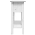 thumbnail image 3 of vidaXL Table Console BODO Blanc 90x34,5x73 cm Bois Massif Pin, 3 of 5