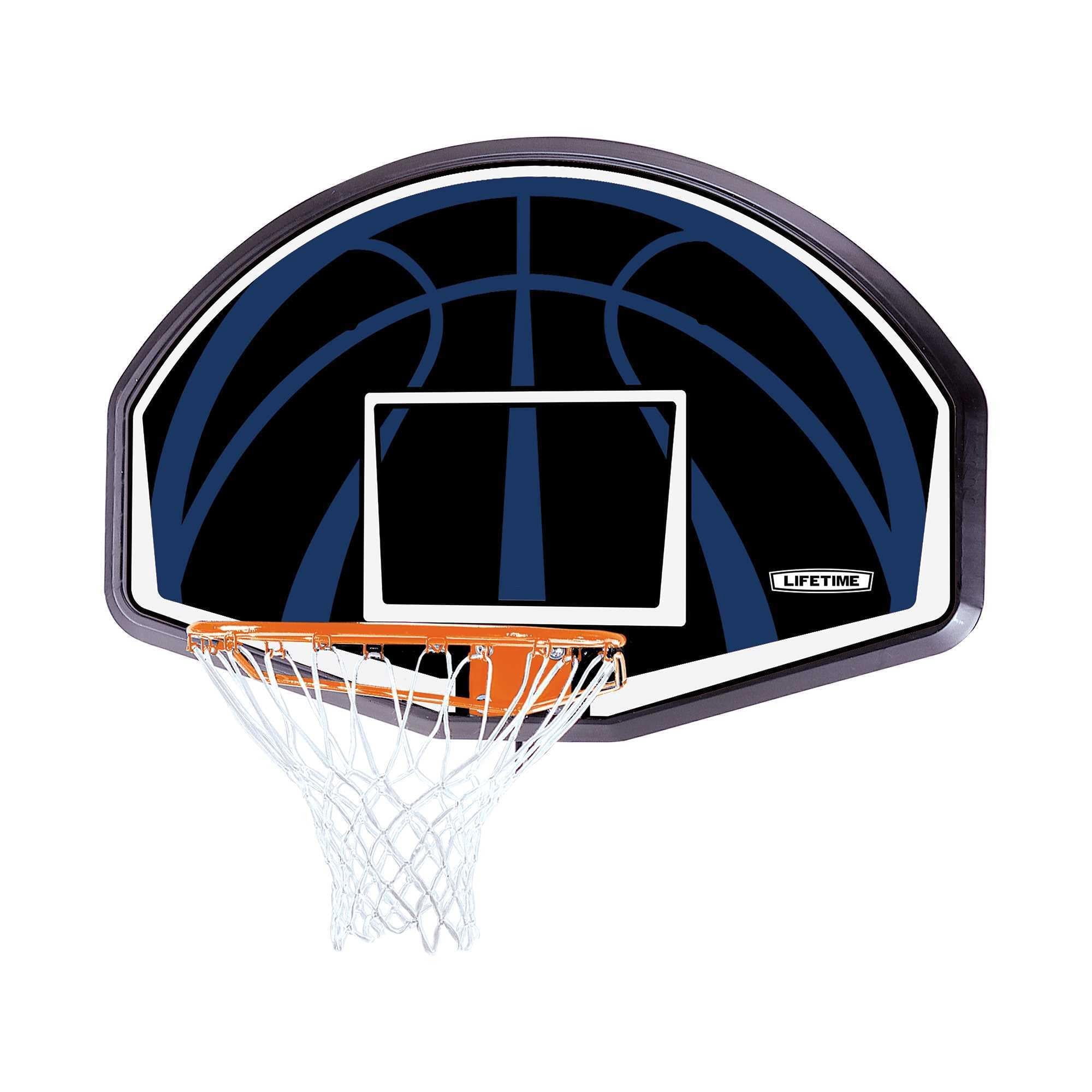 Combinaison de tableau arrière et cercle de basket-ball à vie (impact de 44 pouces)