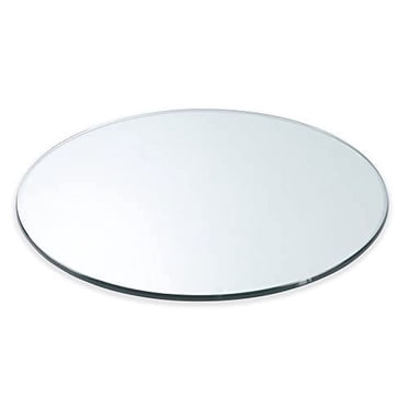 Dulles Glass Dessus de Table Rond en Verre de 36 Pouces - Trempé - 1/4 Pouces d'Épaisseur - Verre Plat Poli