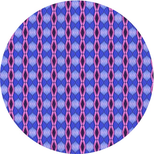 Ahgly Company Tapis Rond Lavable en Machine Intérieur Transitionnel Violet Améthyste Violet, 7 Pieds Rond