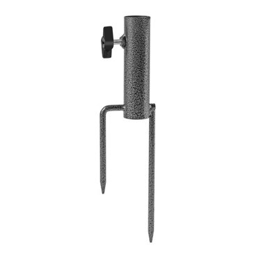 TopLLC Outdoor Decorations Heavy-Duty Adjustable Umbrella Stand Umbrella Steel Beach Umbrella Heavy Duty Metal Ground Grass Stand With Two Prongs beach base