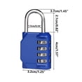 thumbnail image 2 of TopLLC Password Lock, Four Digit Password Lock, All Metal, Medium Password Lock,, 2 of 5