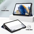 thumbnail image 4 of TFixol Slim Tri-Fold Protective Cover with Auto Wake/Sleep for Samsung Galaxy Tab A9/A9 Plus 2023, Magnetic Closure, Lightweight Design, Dark Blue - 11 Inch, 4 of 6
