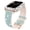 light green, variant on Compatible with Apple Watch Band 41mm with Case Women ,Blingbling Leather and Silicone Band with Diamond Case (without screen protector) for iWatch Series 7
