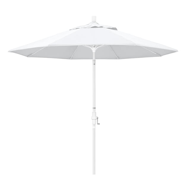 California Umbrella Parasol de Patio 9 Pieds Blanc
