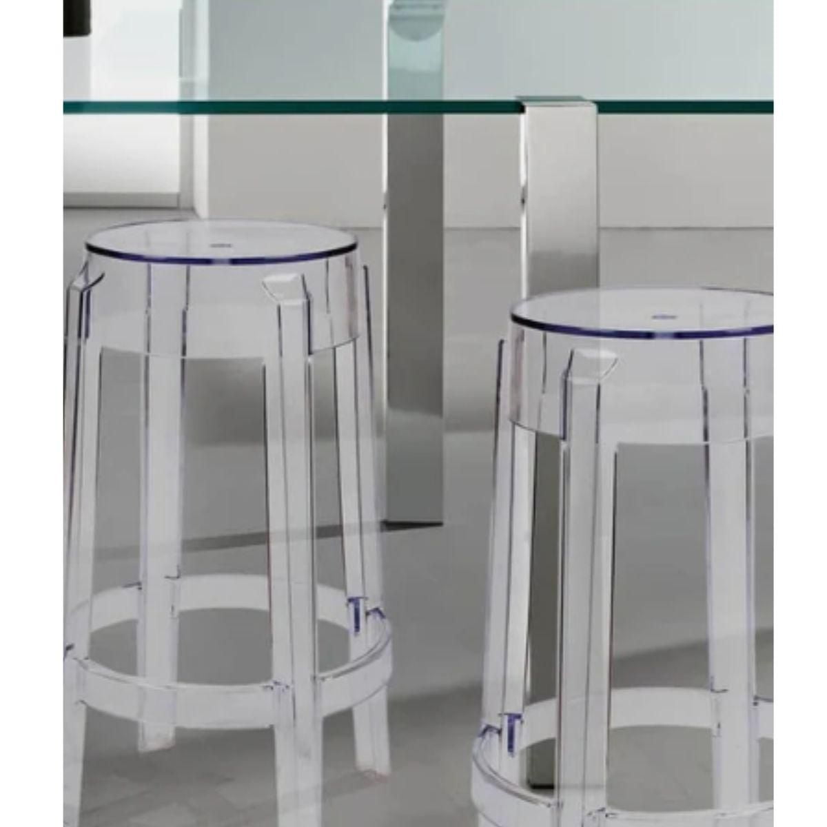 Heavenly Collection Clear Plastic Counter Stool SET OF 3
